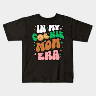 In My Cookie Mom Era Scouting Girls Cookie Dealer Mommy Kids T-Shirt